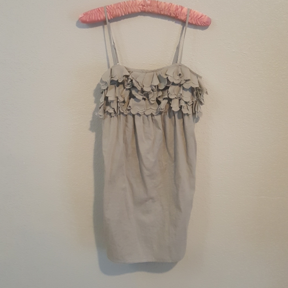 XS J. Crew khaki mini sundress